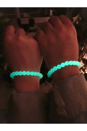 MNZ-Glow في الظلام فوسفوريسنت قطة العين حبيب العنق الصداقة 2 قطع - Sewor