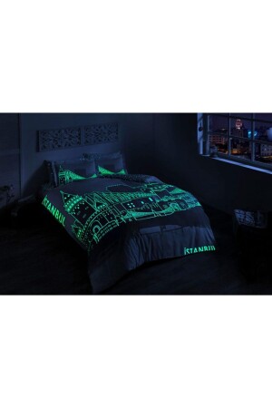 MNZ-Glow Satin Istanbul Duvet Cover Set 60183963 - Taç