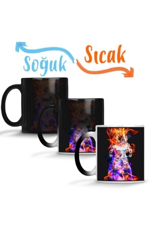 MNZ-Goku Instinto Superior Magic Mug Cup بورسلين SK1690 - Baskı Dükkanı