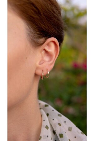 أذنين من طراز MNZ-Gold اثنين من أزواج من طراز هوب 2582331 - Tufanlar Kuyumculuk