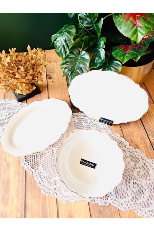 MNZ-Gold عصرية 3 قطعة قارب وسلطة القنينة TR5192 - CASA DE BELLA