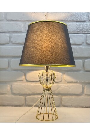 MNZ-Gold محطم بال الأسلاك الكرة مخروط حجر معدني قدم الأنسجة الذهبية الشريط قبعة شمعة ظل الطاولة المصباح 365SS2115 - 365GUNSERİSONU