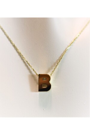 MNZ-Gold 3D حرف B والسلسلة 2882 - Güler Kuyumculuk