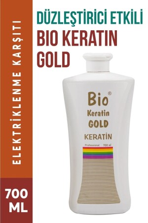 MNZ-Gold برازيلية تنفخ كيراتين جافة 700 مل 8681546031073 - Bio Keratin Gold