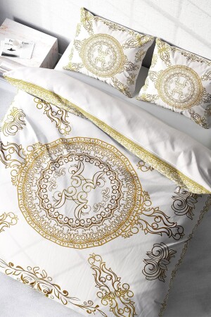 MNZ-Gold Baraque Classic Double Duvet Cover Set monohome3626 - Monohome
