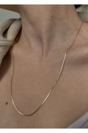 MNZ-Gold Color Crushing Unisex 60 سم سلسلة - Kiligistanbul