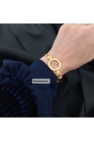 MNZ-Gold Color Hollow Frame Barley تفصيلية ربع فولاذية مقبضات اليد - Tişt Accessory