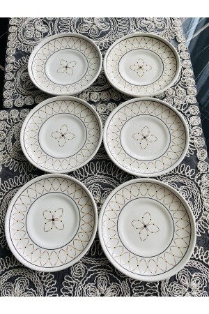 طقم الشاي من طراز MNZ-Gold Ellipse Model 6-piece - Venüs Home Decoration