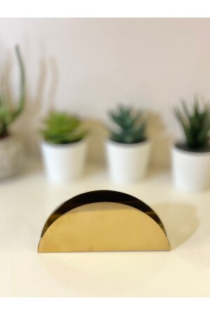 MNZ-Gold Gold Napkin Holder mss00099 - Çelik