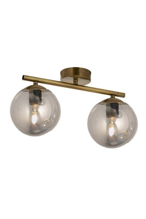 MNZ-Gold مزدوجة عصرية الزجاج المدخن سلافونير شمعة LMBDR00771 - Lambadar