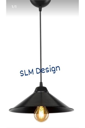 MNZ-Gold واحد أسود ضوء معلق شمعة - Slm Design