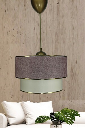 MNZ-Gold Strip Single Pendant Lamp Wicker Rose Chandelier ES-SRT05 - Eslight