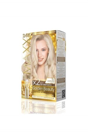 MNZ-Golden 24k 0. 1 بلاتينوم صباغة شعر شقراء مع محتوى ذهب - Maxx Deluxe