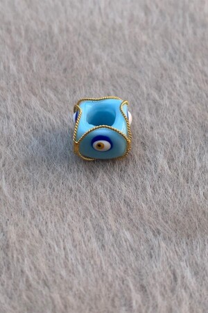 MNZ-Golden Blue Eyed حجم صغير Filigree Hülyam Perl UCTEKMVHLYM - Bayar Gold