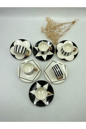 MNZ-Gönül البورتسلين الذهبية تفاصيل كوب قهوة البورتسلين مجموعة 777GNL - 777Home