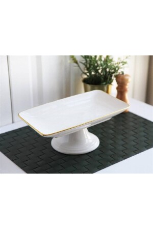 MNZ-Gönül صلصة شيكولاته ذو أقدام ذهبية بيضاء HCBG0004 - IŞILTISHOPPİNG