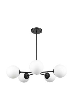 MNZ-Grammy - 5 Arm Chandelier (Matte Black) 200915050626 - ekiLamp