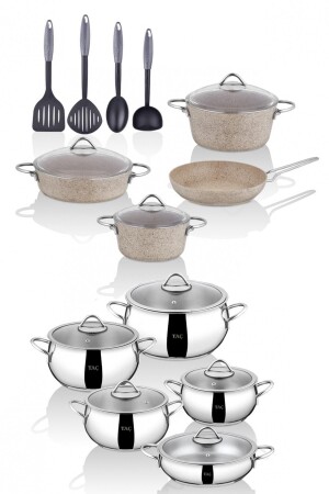 MNZ-Grand جدا 21 قطعة أدوات الطبخ مجموعة MRK-060 - Taç