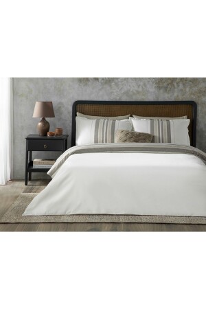 MNZ-Grand Shiny Yarn Dyeed Single Duvet Cover Set 160x220 سم برونز TYC00678647368 - English Home