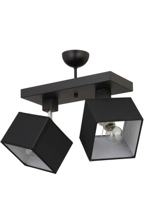 MNZ-Grande 2-Lite Black مدينة الممر الحديثة المطبخ غرفة المعيشة طلاء الشنادل 3626-02-BL - Apliqa