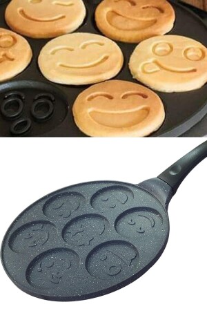 MNZ-Granite مغطاة Emoji Pancake Pancake 28 سم EMOJİP - Kelebekev