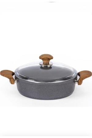 كأس بريز من غرانيت MNZ-Granite Rice Bowl Flat Pot 30 سم K-509K - Özkent