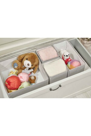 MNZ-Gray مشطرة 4 قطع تنظيف الجراف متعددة الأغراض قابلة للنسخة المنظمة التخزين صندوق dop12365227igo - Faiend