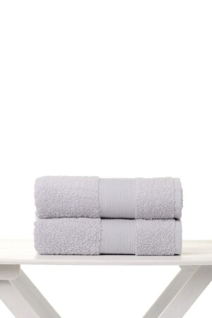 MNZ-Gray 70x150 مجموعة من 2 مناشفة حمام H4C50M - AİRYCOT