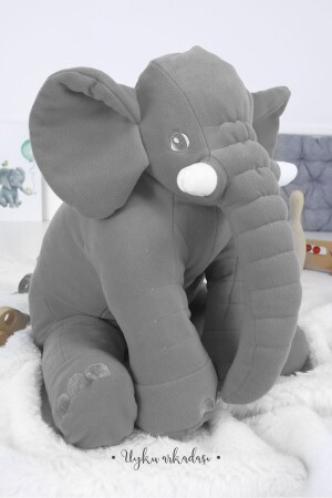 MNZ-Gray ضخم الحجم النوم صديق الفيل جمبو الحجم BBYTMZ4020 - Bebeyatmaz