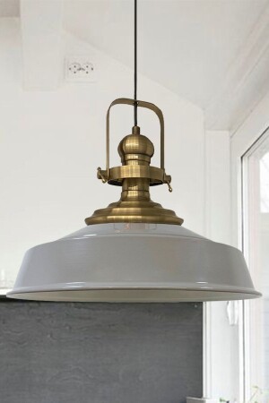 MNZ-Gray Noble شعلة واحدة القديمة الرأس الرائعة الراجعية مصباح العلق المطعم مقهى غرفة المعيشة الشموع BMM2013 - Bamyum