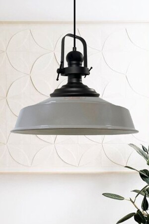 MNZ-Gray Noble واحد الشنابل الأسود الرأس الراجعية مصباح العلق المطعم مقهى غرفة المعيشة الشنابل BMM2013SB - Bamyum