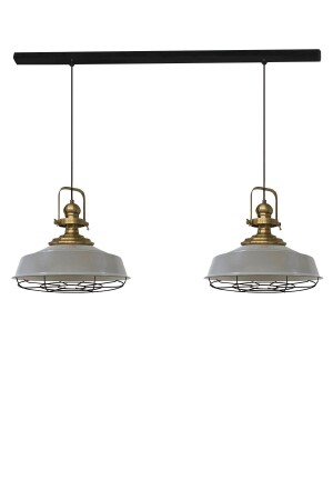 MNZ-Gray Noble مضاعفة الأسلاك العصرية الرأس الشنادل مصباح اللومب المنتدبة غرفة المعيشة المطبخ المطبخ المزج الكافي BMM7 - Bamyum