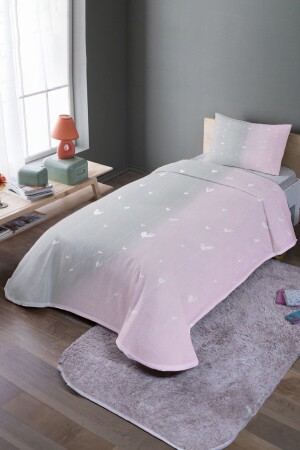 MNZ-Gray Pink Rope Hearts نمط واحد غطاء غطاء غطاء غطاء غطاء غطاء غطاء غطاء غطاء غطاء غطاء غ - Evpanya