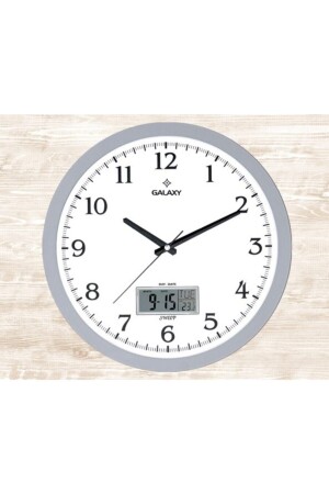 ساعة جدار رقمية من نوع MNZ-Gray Premium 35 سم T-1964-G - Galaxy