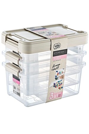 (MNZ-Gree) للمنزل (Stormax Infity Storage Container) 3 قطعة 021234 - HOBBY LİFE