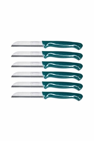 MNZ-Green 6-piece Fruit Knife Set مع ثقوب زرقاء simligreen01 - Solingen