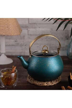 MNZ-Green Küre Herbal Tea Pot 3 لتر - فنجان الشاي العشبي الحجم الكبير 3 لتر - Evren
