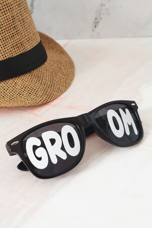 نظارات العريس المكتوبة من MNZ-Groom - نظارات الزفاف الصورية - Pekshop