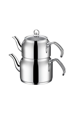 MNZ-Grosso Mega Size Steel Teapot Set Tac-1558 TAÇ-1568 - Taç