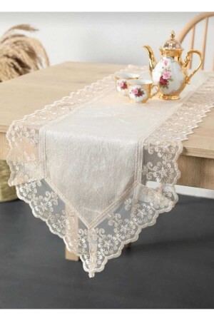 (MNZ-Guipure Velvet RUNNER) - Bursa Çeyiz