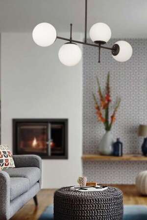 MNZ-Günay 4 قطع سوداء طاولة الطعام الحديثة في المطبخ فوق غرفة النوم غرفة المعيشة شمعة - Apliqa