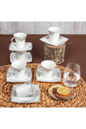 MNZ-Güral Caroline Turkish Coffee Set 56861 PR. 00000GBSCR12KT84056861 - Güral Porselen