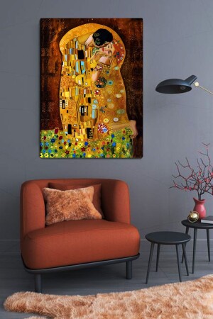 MNZ-Gustav Klimt بوسة القماش طباعة 100x140 سم GSTVKLMTKSS018 - ColorVision