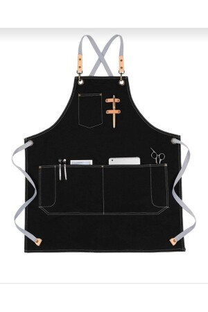 MNZ-Halter عنق شريط الخزف الرسمية الفن المكعب المعلم مطبخ مطعم مطعم مطبخ النادل صاغر الشعر المطبخ المكعب ydz4 - YDZ