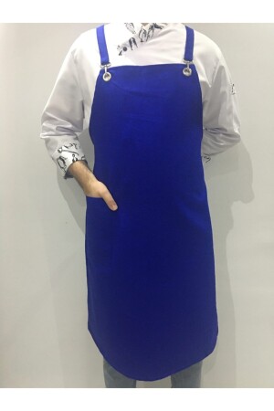 MNZ-Halterneck مطبخ فرشة المطبخ المعلم الطباخ باريستا فرشة الكافي مطعم الطباخ المنزلي طباخ (أزرق) AÖ21 - ADALILAR İŞ ELBİSELERİ