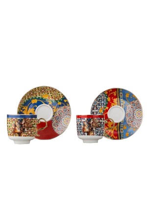 MNZ-Hannah مجموعة من 2 كوبات كاي العظام EZM9136 - Lucky Art