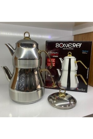 MNZ-Harem Jumbo حجم الصلب كوب الشاي الذهب - Bonera