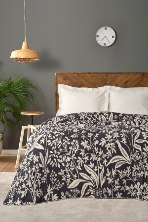 كوبينات القطن المزدوجة المزدوجة من الـ MNZ-Harmony Anthracite 200 21.01.0308 - Karaca Home