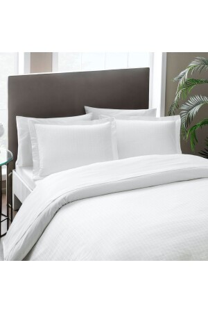 MNZ-Harvey Satin Delux غطاء غطاء مزدوج غطاء مجموعة أبيض 000001000043331001 - Taç