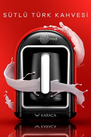 MNZ-Hatır Mod آلة القهوة التركية مع الحليب الأحمر 153. 03. 06. 8253-1 - Karaca
